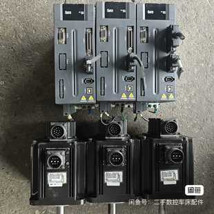 台达2千瓦伺服驱动器+9.55牛米伺服电机，带剪线插头，功能~