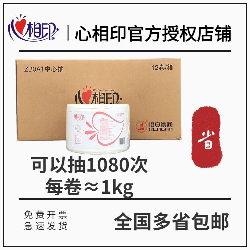 心相印中心抽大卷纸加厚两层抽取式厕所酒店宾馆场大盘纸ZB0A1