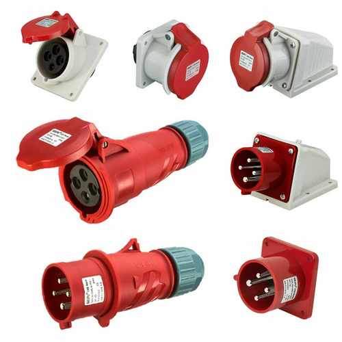 WEIPU威浦工业插头TYP283/3818/5818/2818/6818插座32A4芯IP44