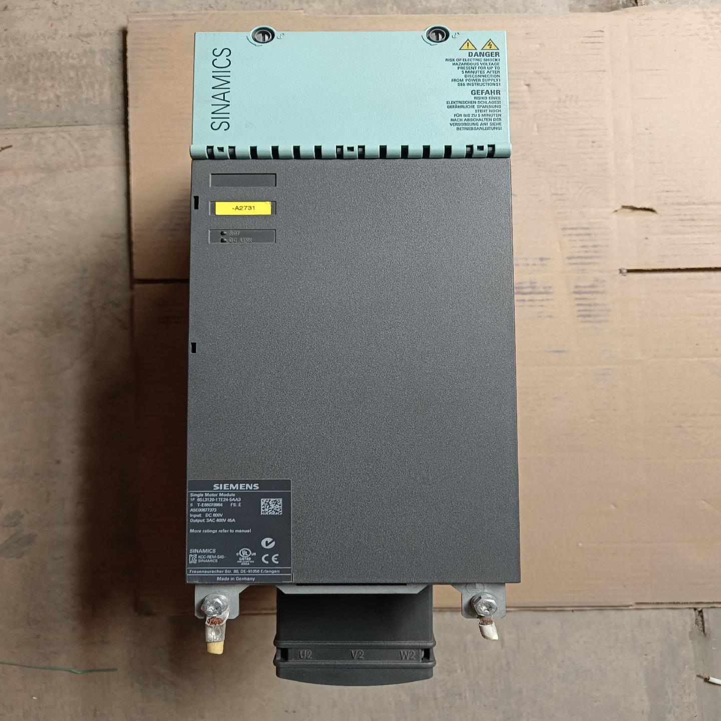 西门子45A驱动器6SL3120-1TE24-5AA3原装拆（瓠子电子）