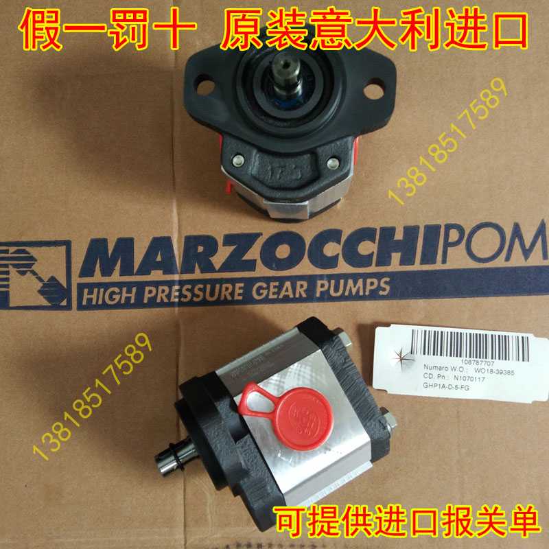 MARZOCCHI马祖奇高压齿轮泵GHP1A-D-2/3/4/5/6/7/9/11/13/16-FG