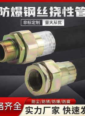 BNG钢丝编织防爆挠性连接管DN7080100内嵌钢丝阻燃尼龙编制