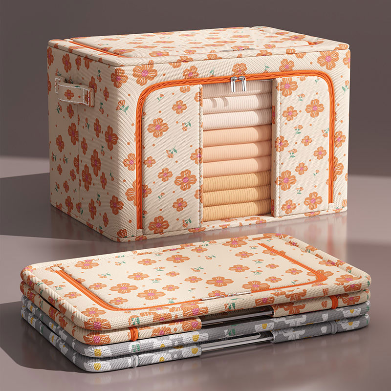 华达呢收纳箱衣柜家用大容量衣服物布艺被子整理神器折叠筐储