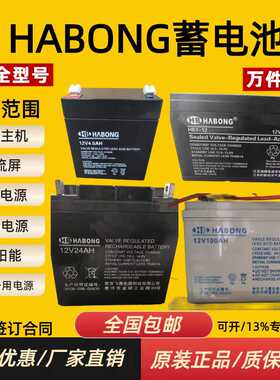 HABONG蓄电池HB-12V4.5A7.5H9A17A20A24A38A40A消防主机EUPS