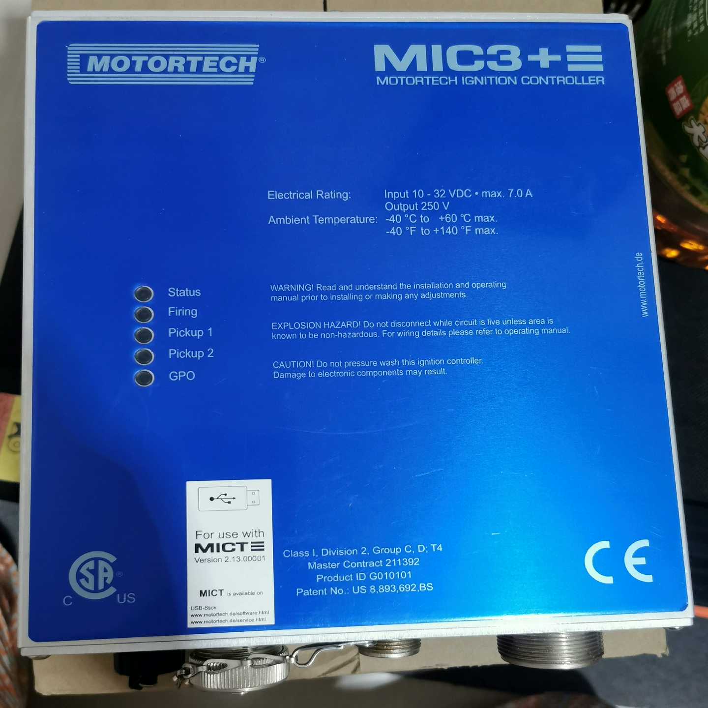 点火控制器 MOTORTECH  点火盒 济柴 MIC3+(gg设备)