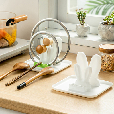 锅盖架厨房台面放置器沥水家用砧板架锅铲锅盖架子坐式菜板放