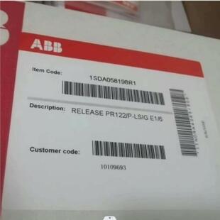 E16 LSIG ABB框架控制器PR122P 1SDA 背呗机械