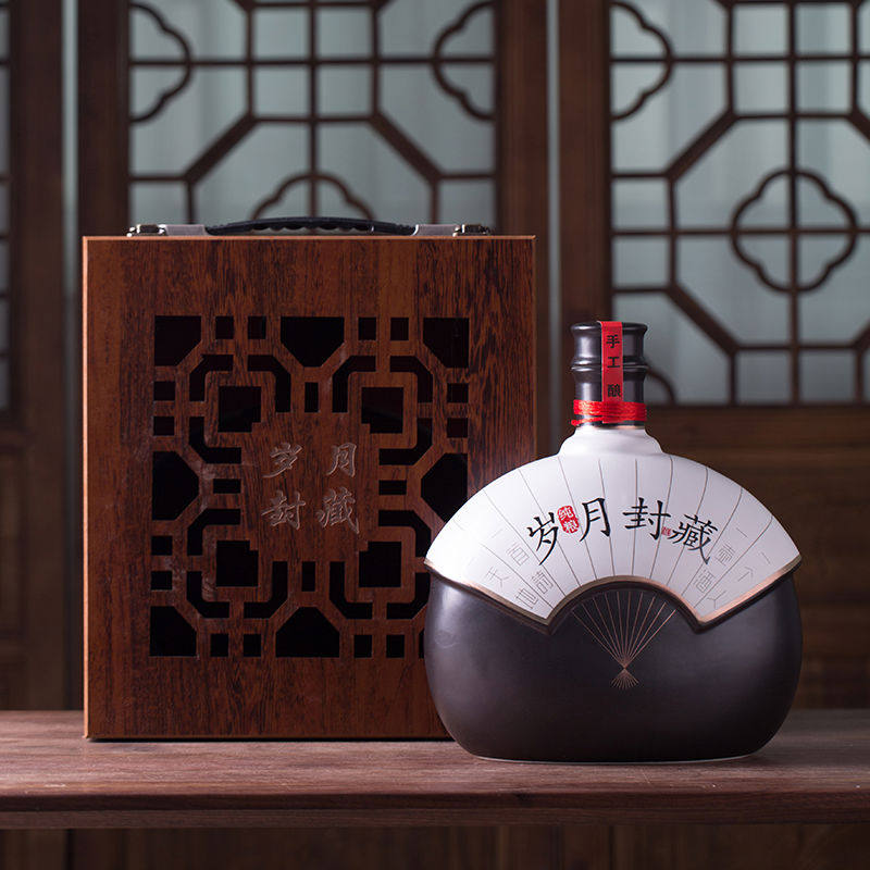 景德镇陶瓷酒瓶空瓶1斤3斤5斤装饰仿古密封家用酒壶散装泡酒