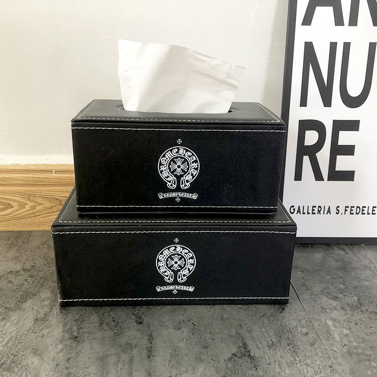 新款潮牌黑色防水皮革抽纸盒个性家用餐厅纸巾盒车载抽纸盒摆件