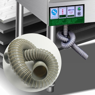 用猛火炉灶下水管加厚饭店节能猛火炉灶下水导管排水管波纹管