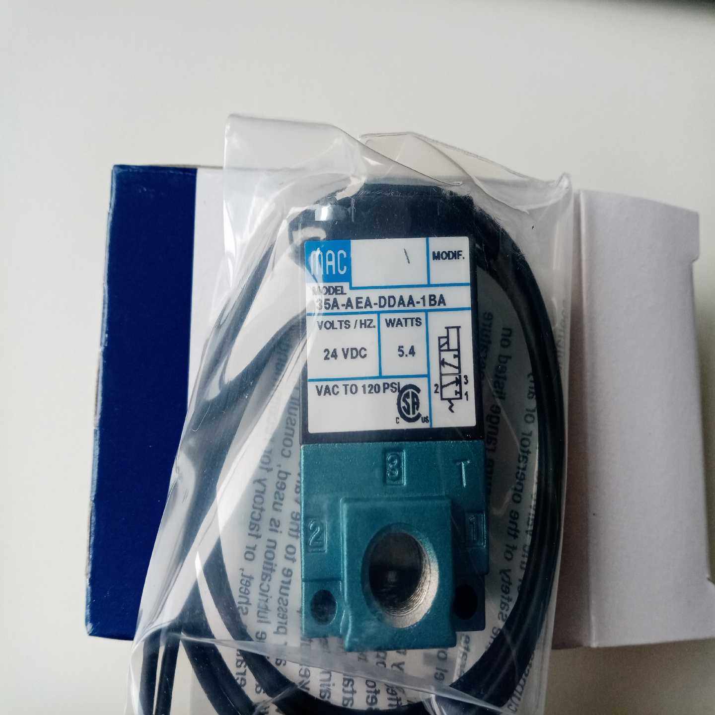 美国MAC电磁阀35A-AEA-DDAA-1BA，全新原装进{议价}