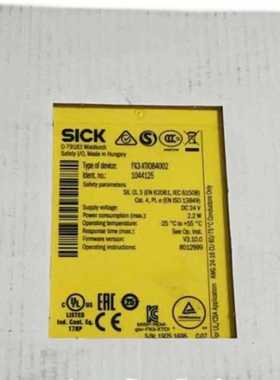 FX3-XTIO84002西克SICK安全继电器104412【侨报商行】