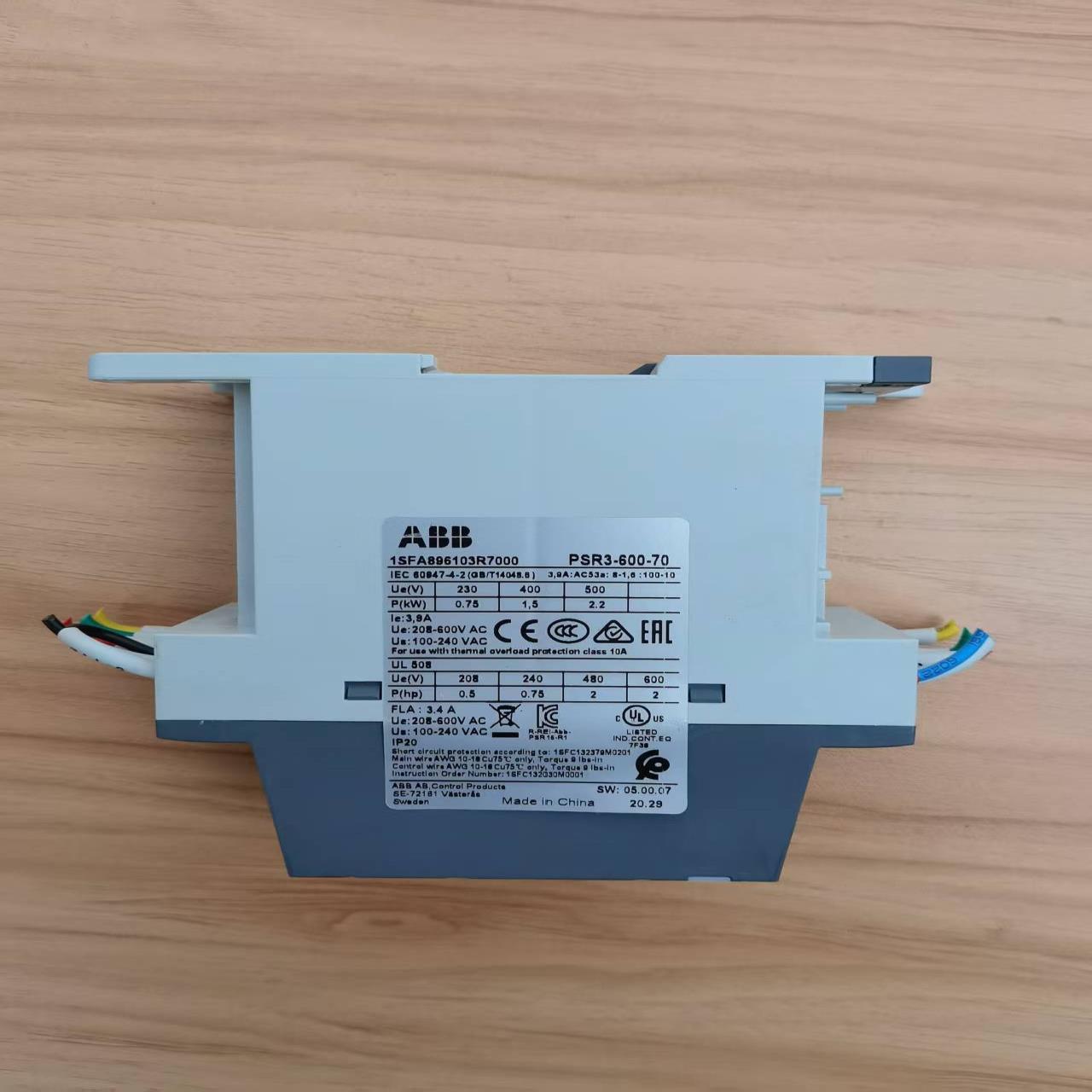 ABB软启动器PSR3-600-70~询价