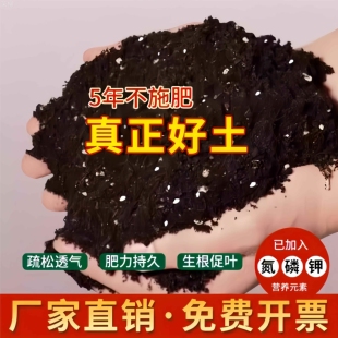 营养土种菜种花100斤大包绿植通用型有机黑土壤家用园艺养花