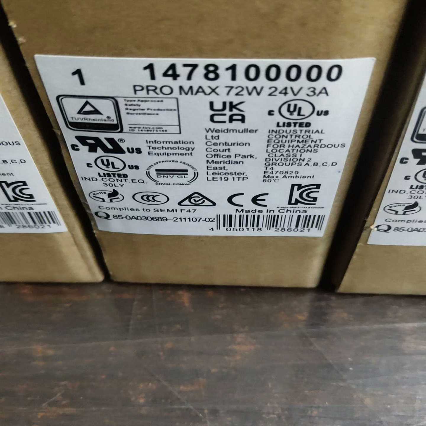 魏德米勒开关电源PRO MAX 72W 24V 3A【侨报商行】