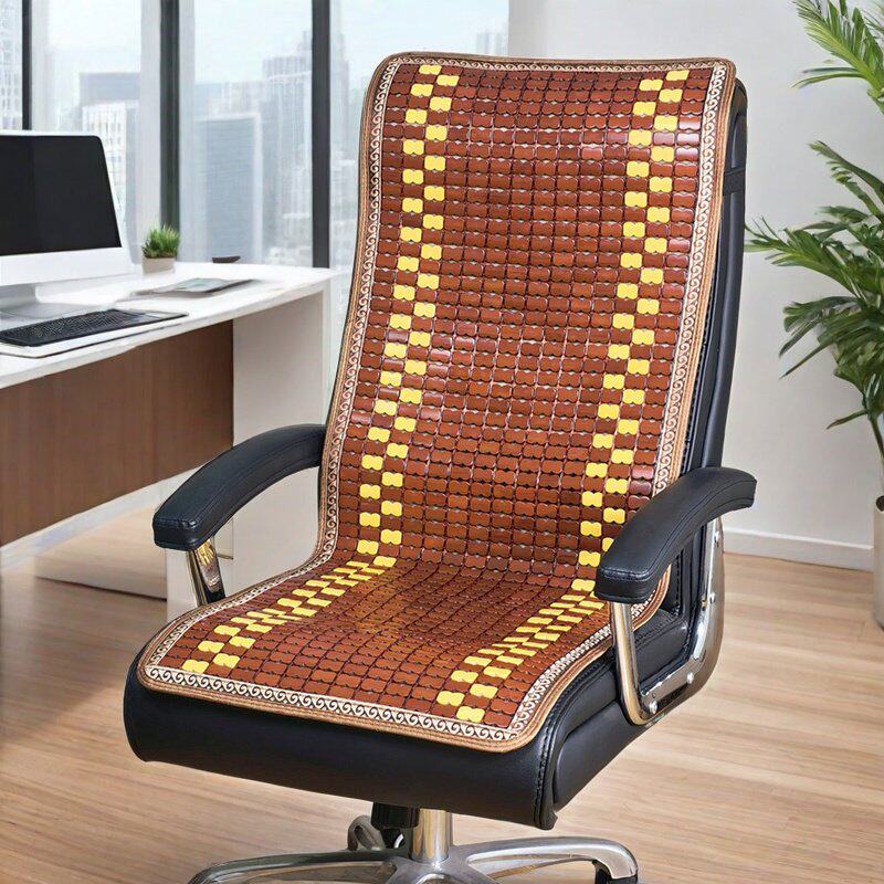 夏季凉席坐垫躺椅老板椅凉垫靠垫一体夏天办公室电脑椅子麻将