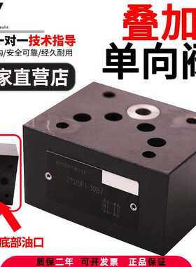 型液压叠加式单向阀Z1S6P/E/F/P保压阀Z1S10P/安全止回止逆阀