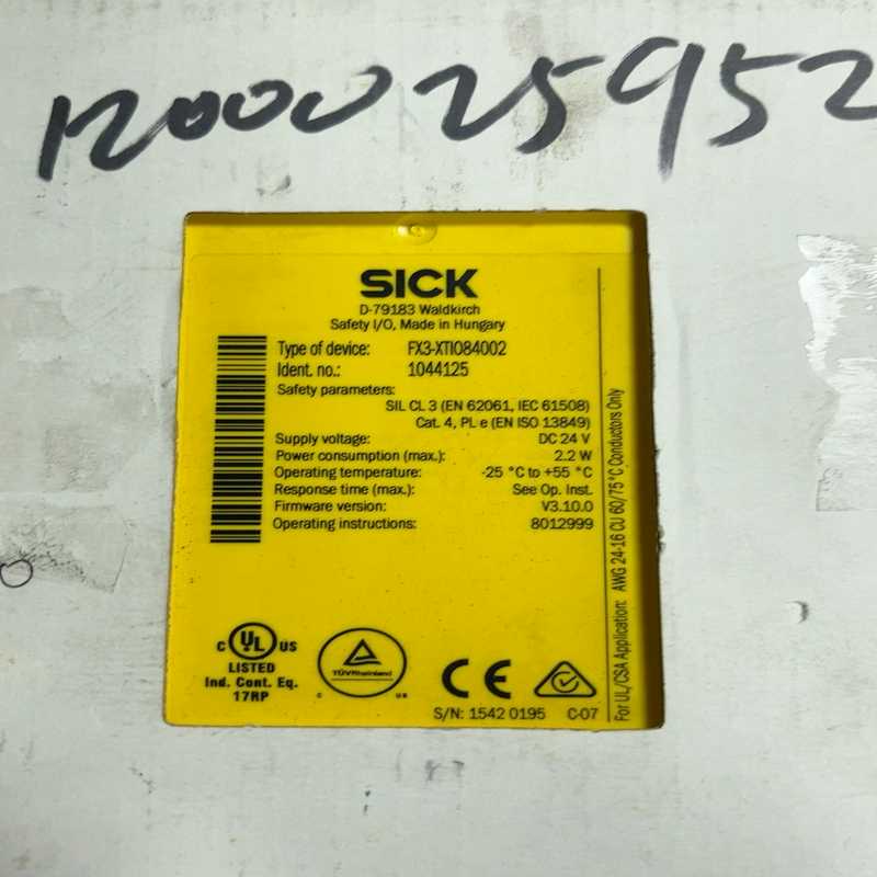 德国sick FX3-XTI084002 货号1044125（佳毅工控）