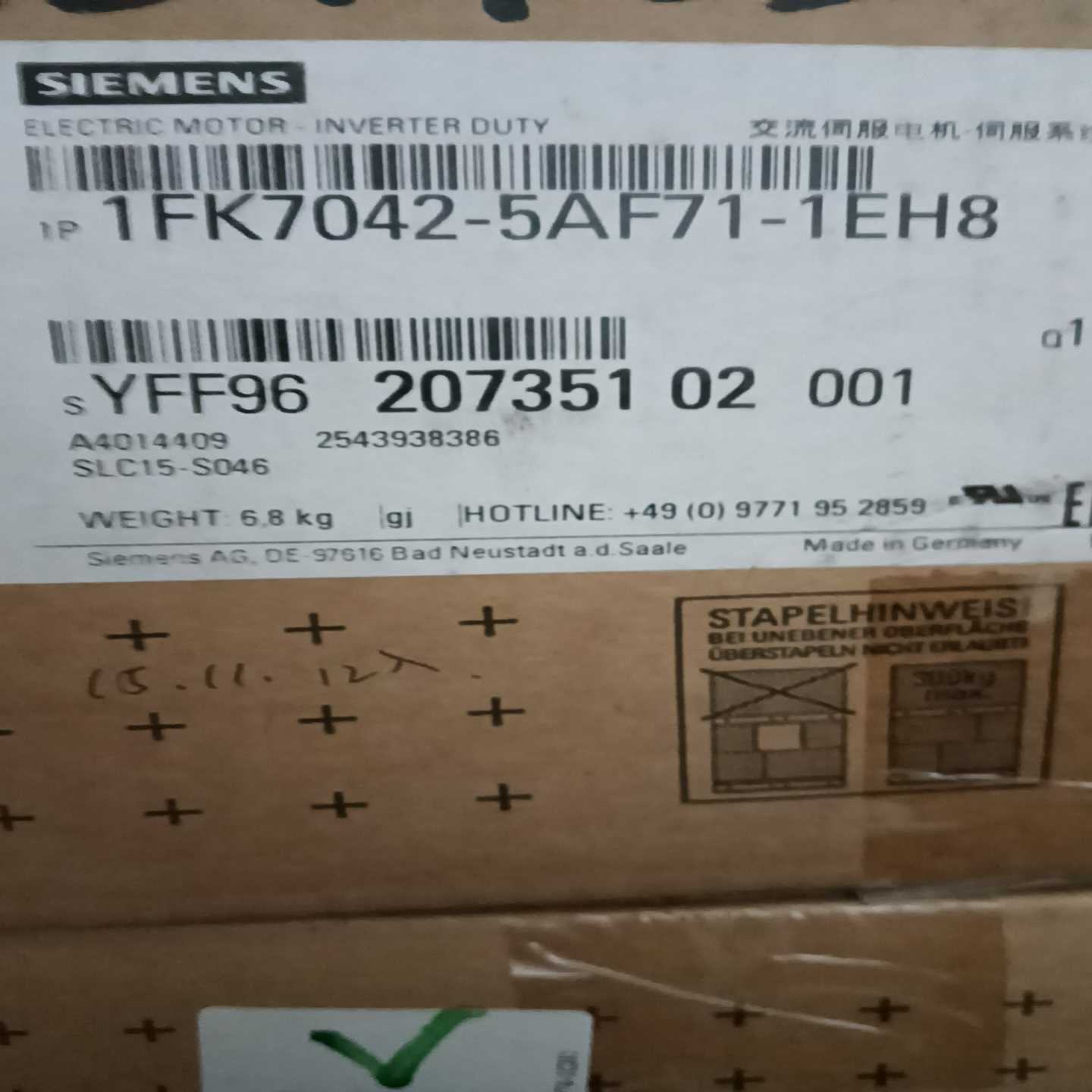 询价全新原装电机1FK7042-5AF71-1EH8议价