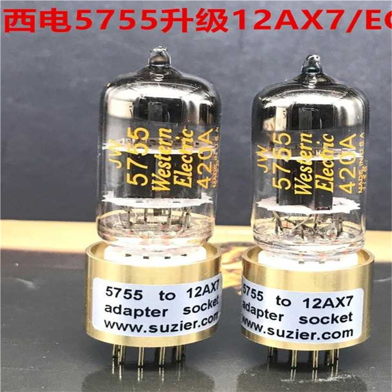 议~西电WE 5755/420A电子管 用转换管座代替1