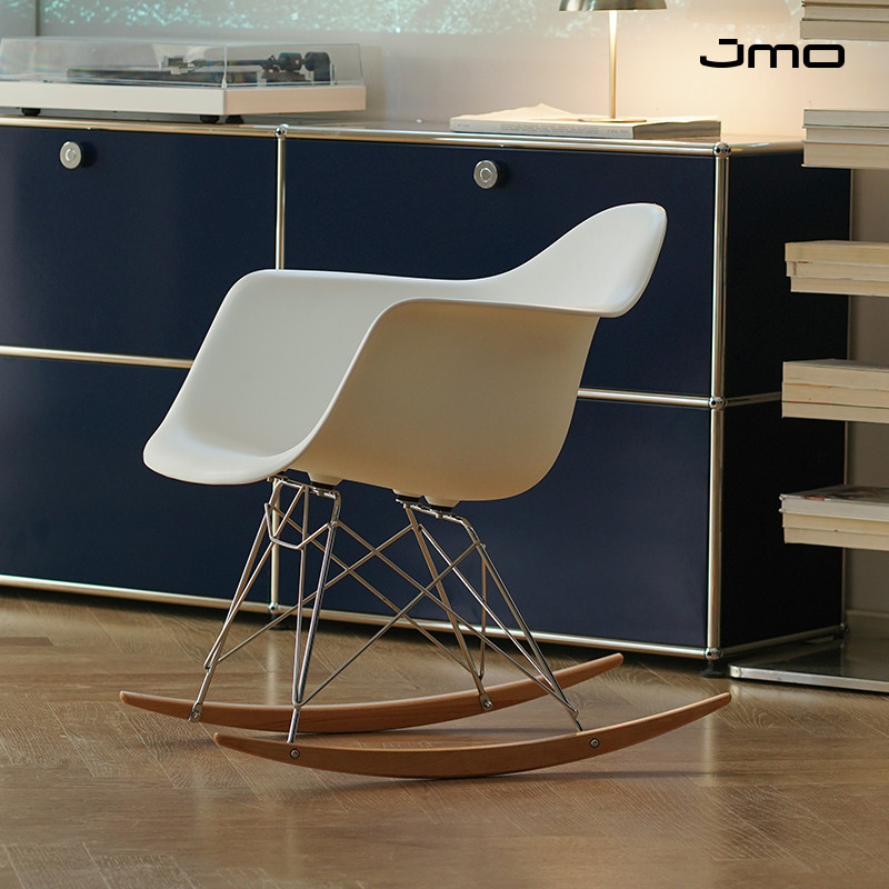 简摩经典设计师摇椅Eames Rocking chair伊姆斯摇椅中古风懒人椅