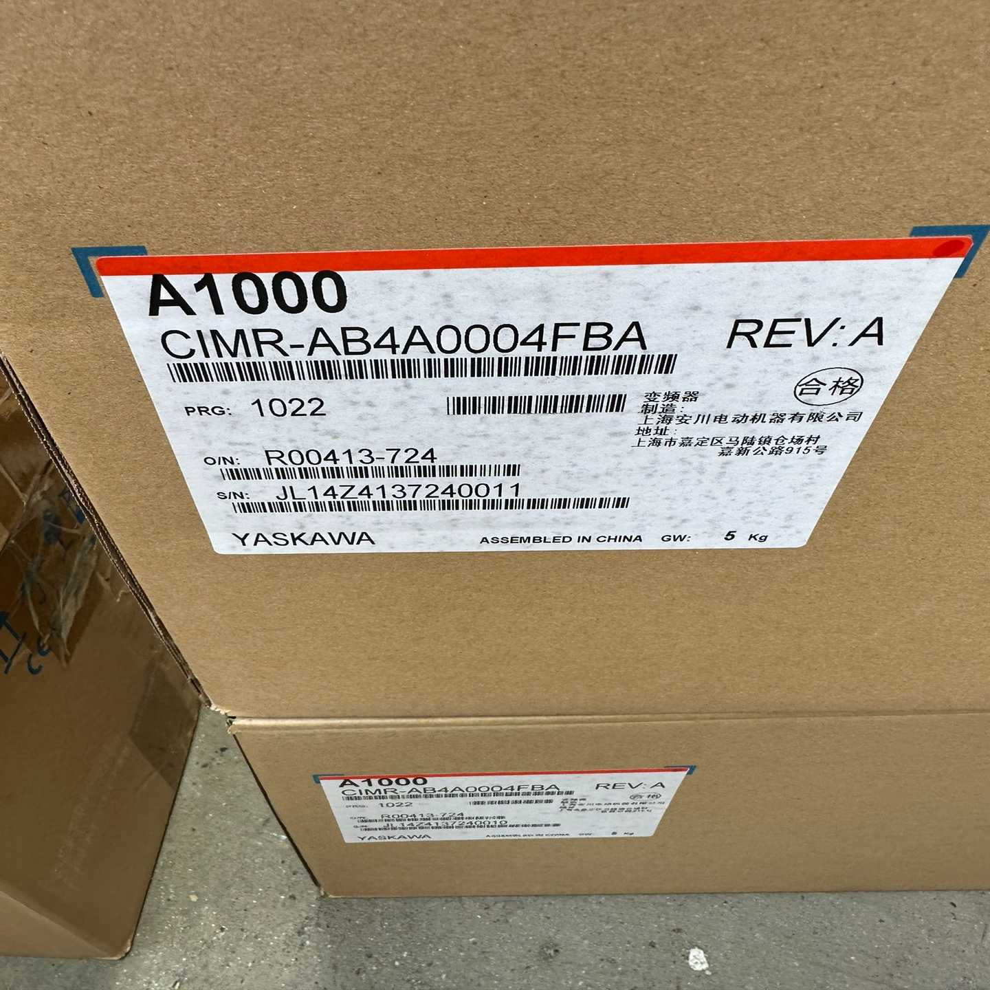 安川变频器A1000系列CIMR-AB4A0004FBA（瓠子电子）