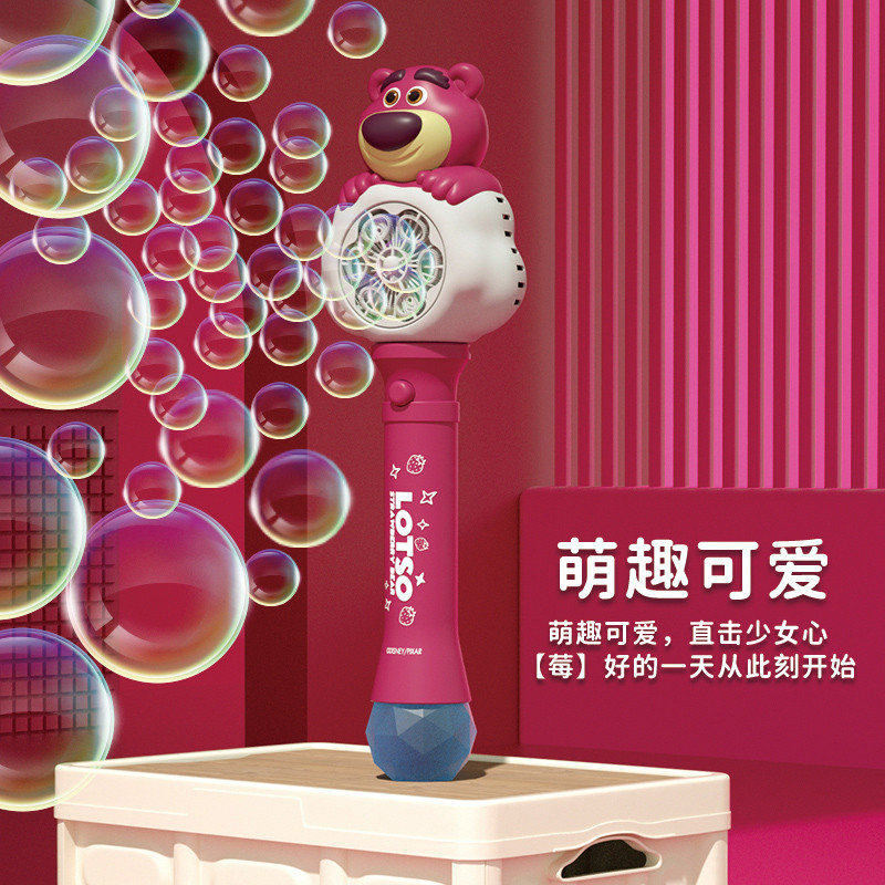 2025新款网红儿童吹泡泡机手持全自电动泡泡枪泡泡棒男孩玩具女孩
