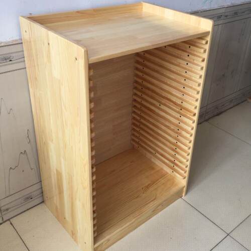 湿水彩柜木质画板架画板收纳柜幼儿园画室实木画板柜4开K纸整理柜