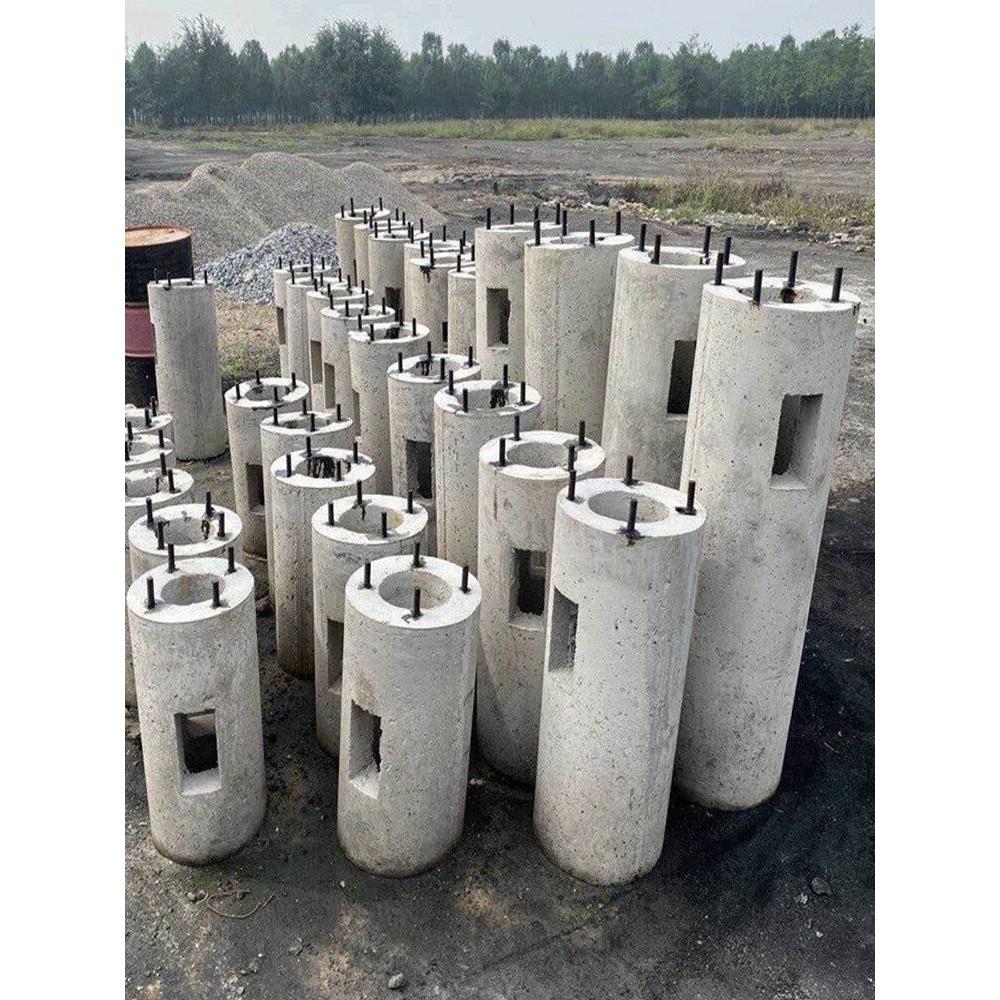 监控立杆水泥墩基础预埋件组合立杆路灯杆猫跳台基础墩预埋件可定