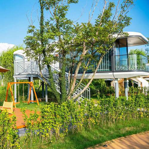 太空舱移动民宿活动板房加拿大自然景区露营胶囊房capsule house