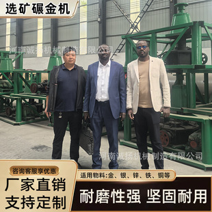 1200碾金机混汞碾金机强力选矿神器双轮湿碾耐磨高效定制加工无忧