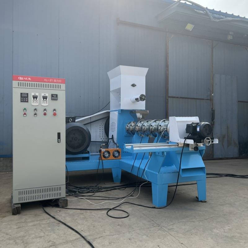 水产钓饵沉底料漂浮颗粒机青蛙饲料加工机器虾蟹鸟粮饲料膨化机