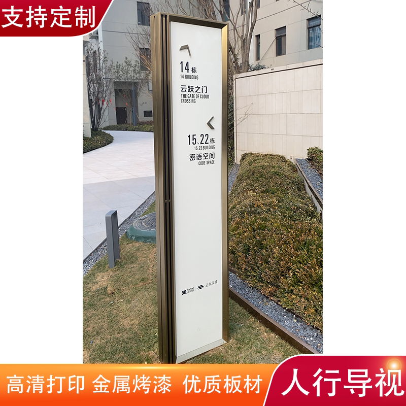 河南广告厂家户外不锈钢指示牌