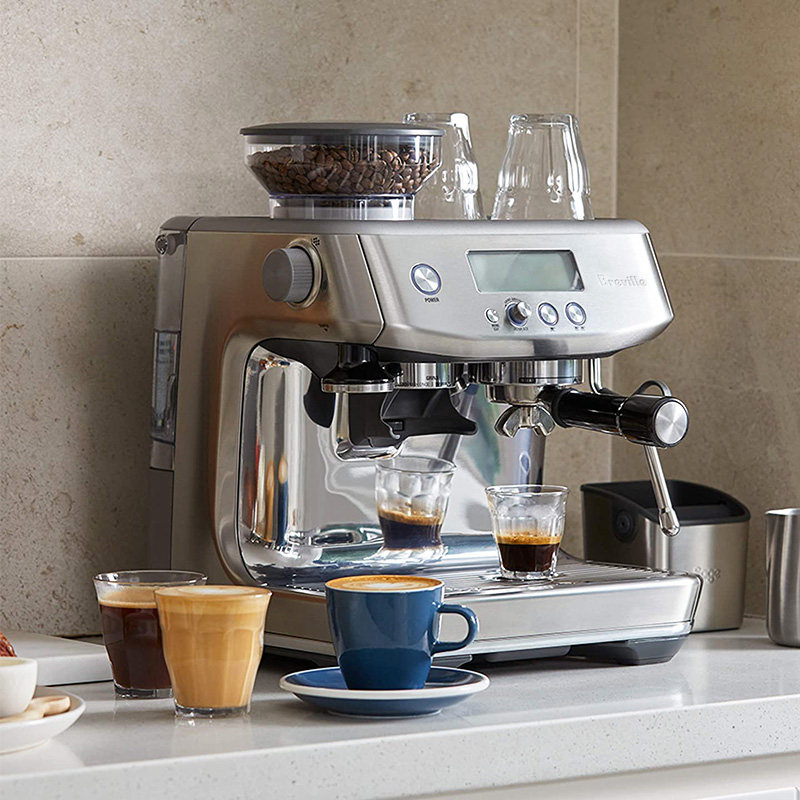 澳大利亚铂富Breville BES870/878半自动咖啡机一体磨豆蒸汽奶泡