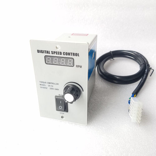 数显调速器电机220v控制器6W120w250w300W调速马达UX52数显调速表