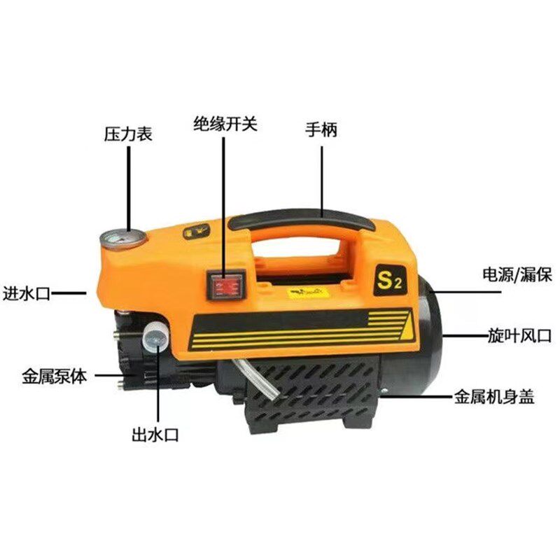 全铜电机可携式电动试压泵管道打压泵PPR水管地暖打压机洗车两用