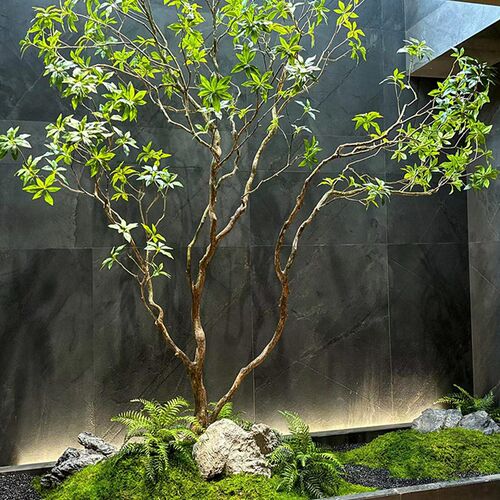 仿真马醉木室内外装饰摆件橱窗玄关景观吊钟假树大型绿植造景组合