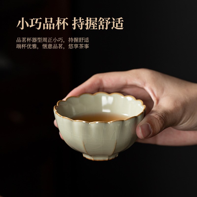 汝窑西施壶轻奢高档功夫茶具套组家用陶瓷泡茶壶茶杯办公室用高端
