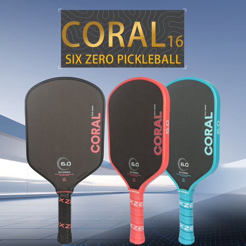 Six Zero Coral匹克球拍专业碳纤维匹克球拍板pickleball比赛球拍