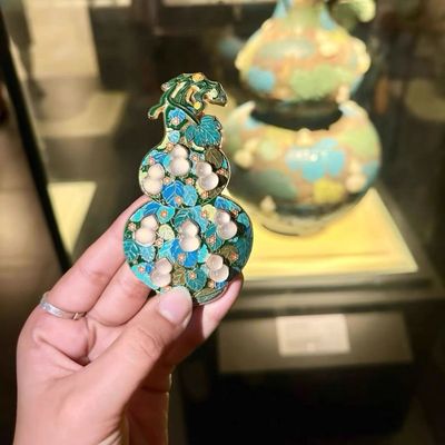 河南博物院珐琅镶玉葫芦冰箱贴