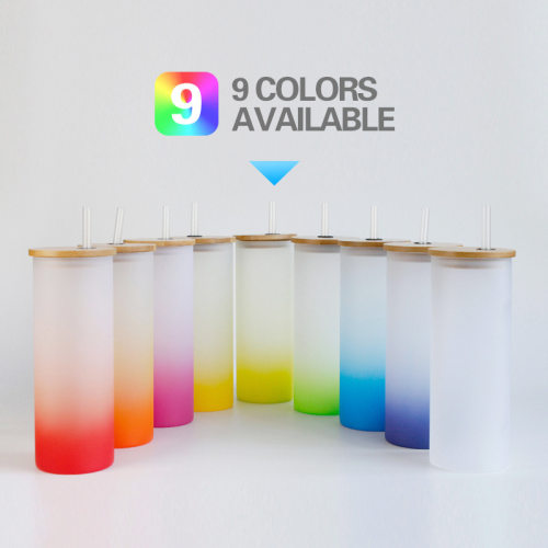Silicone cord glass with gradient color base Thermal Sublima