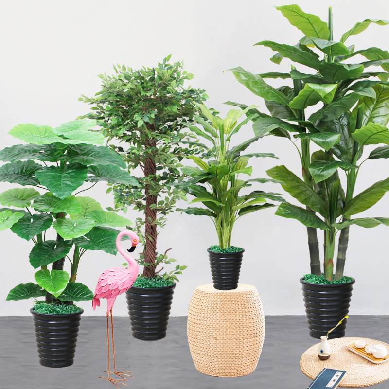 仿真植物盆栽假绿植装饰室内摆件防真花塑料芭蕉树客厅大网红盆景