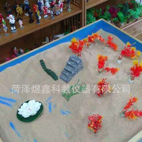心理咨询室供应 团体沙盘 儿童桌面心理沙盘游戏实木团体沙箱