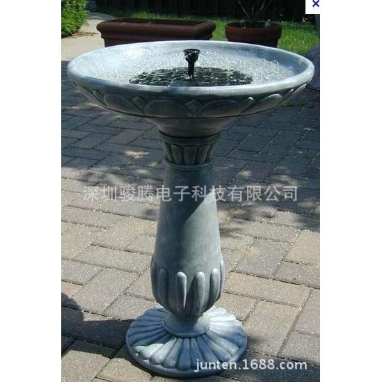 单晶硅圆形太阳能喷泉太阳能7种喷头喂鸟器专用(不含树脂部分）图片