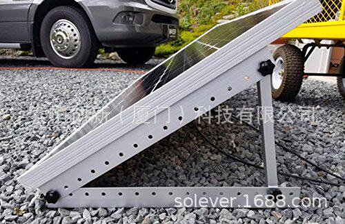 单片装太阳能板支架简易家用光伏太阳能板铝合金支架100W/150W