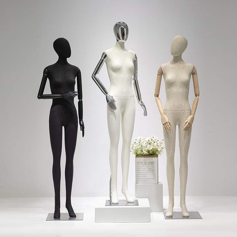 服装店挂件手模特道具全身包布人偶女装橱窗假人体模特人台展示架