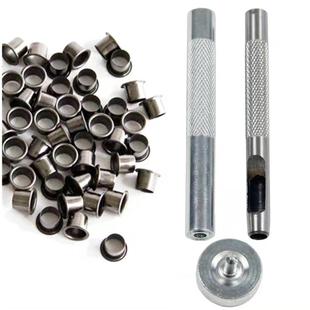 K鞘鸡眼扣50套枪黑色套装 工具供跨境 刀鞘气眼扣皮具铆钉打孔安装