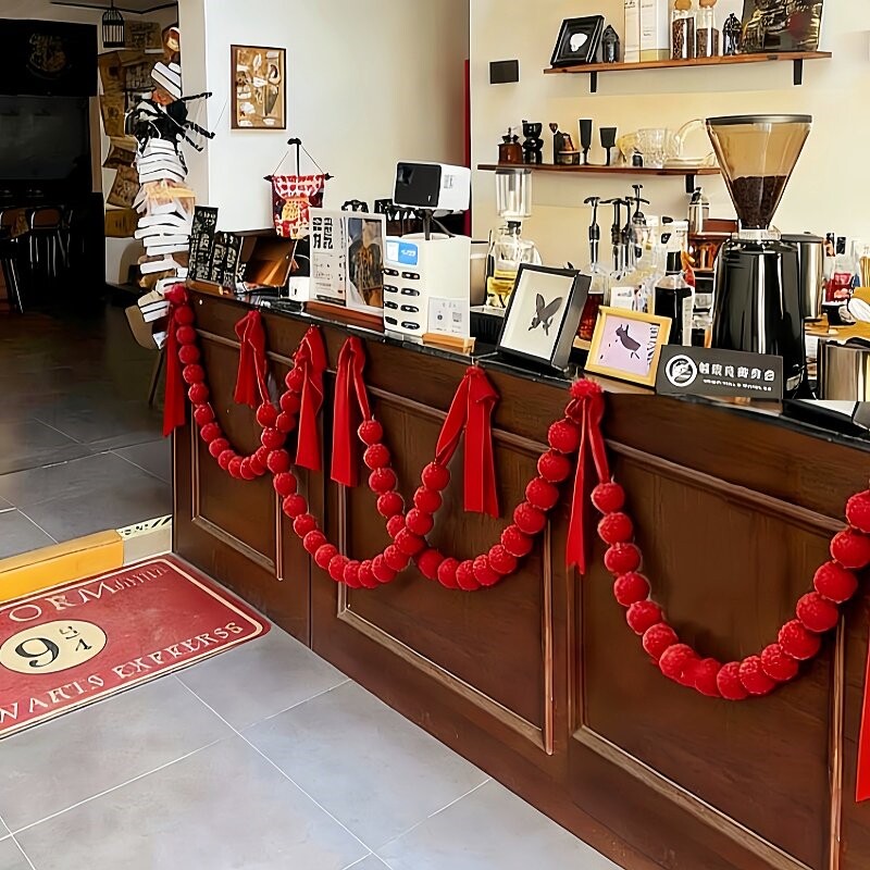【新年店铺装饰】马年装饰挂件商场咖啡店酒吧挂饰吧台氛围布置