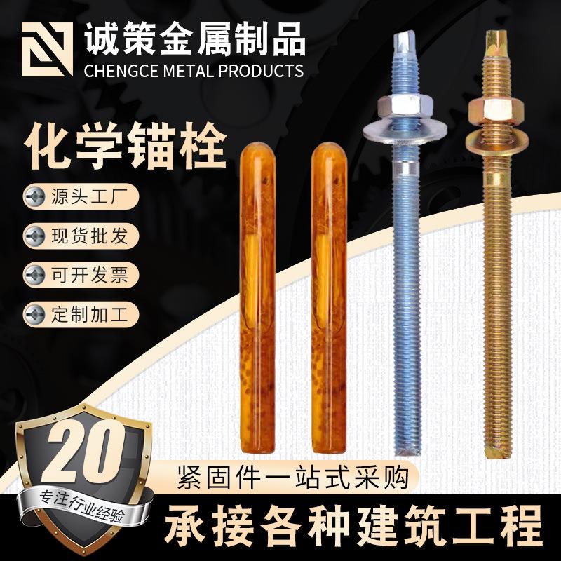 高强化学锚栓定型螺栓化学膨胀螺栓锚固化学螺丝不锈钢化学锚栓