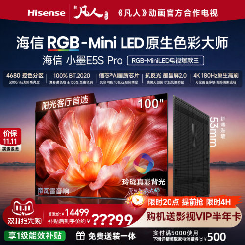 海信RGB-MiniLED小墨100E5SPro